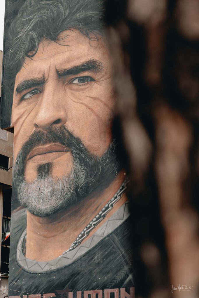 Maradona ritratto da Jorit